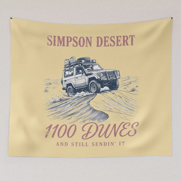 Item preview, Simpson Desert 1100 Dunes 4x4 LandCruiser Tee designed and sold by Yellowriversss.