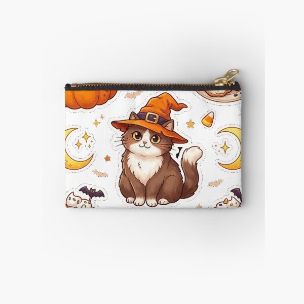 Item preview, Halloween cat witch T-Shirt Sticker designed and sold by teluguredbubble.