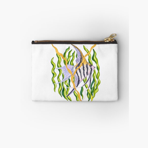 Item preview, Between the Reeds – Kintsugi Angelfish Watercolour designed and sold by newsuept25.art.