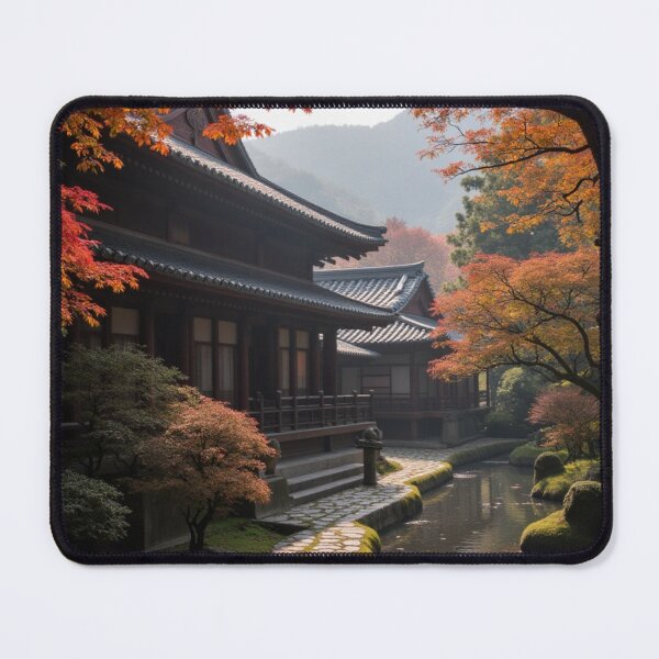 Item preview, Autumn Reflections at the Temple Stream designed and sold by nhk999.