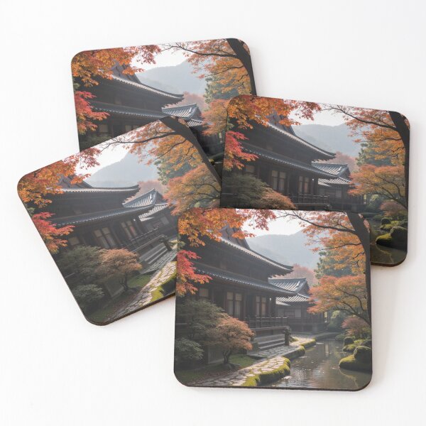 Item preview, Autumn Reflections at the Temple Stream designed and sold by nhk999.