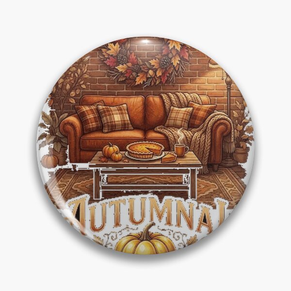 Item preview, Home is where holidays happen - a comfy Thanksgiving living room Clock designed and sold by Cute-Pretty.