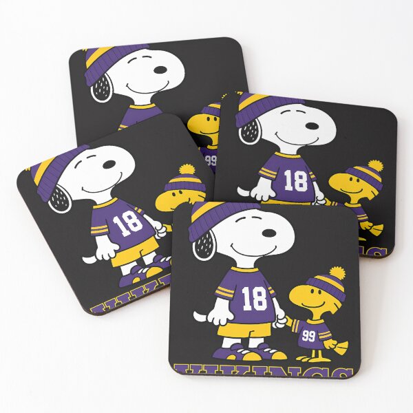 Item preview, Snoopy Woodstock Minnesota Vikings Fútbol Americano designed and sold by NathanPassalell.