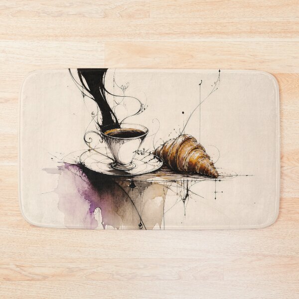 Item preview, A Coffee and a Croissant-Amano Style designed and sold by Marcu Ioachim.