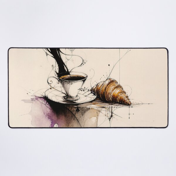 Item preview, A Coffee and a Croissant-Amano Style designed and sold by Marcu Ioachim.