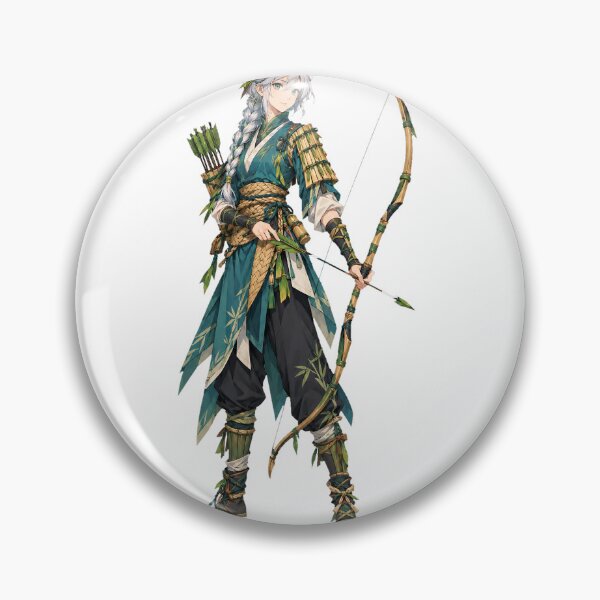 Item preview, Bamboo Grove Archer Original Anime Art designed and sold by AnimeOrbit.