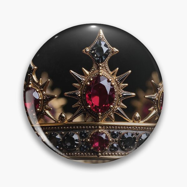 Item preview, Dark Golden Crown with Red Rubies and Black Gemstones designed and sold by MFMart.