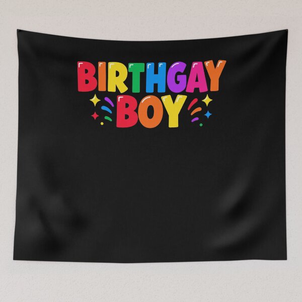 Item preview, Birthgay Boy Rainbow Pride Birthday Humor Design designed and sold by stmpdwrld.