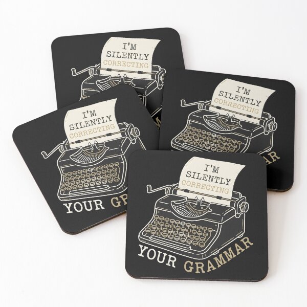 Item preview, I'm Silently Correcting Your Grammar — Vintage Typewriter Art, Grammar Nerd Gift, English Teacher designed and sold by Luminari Creations.