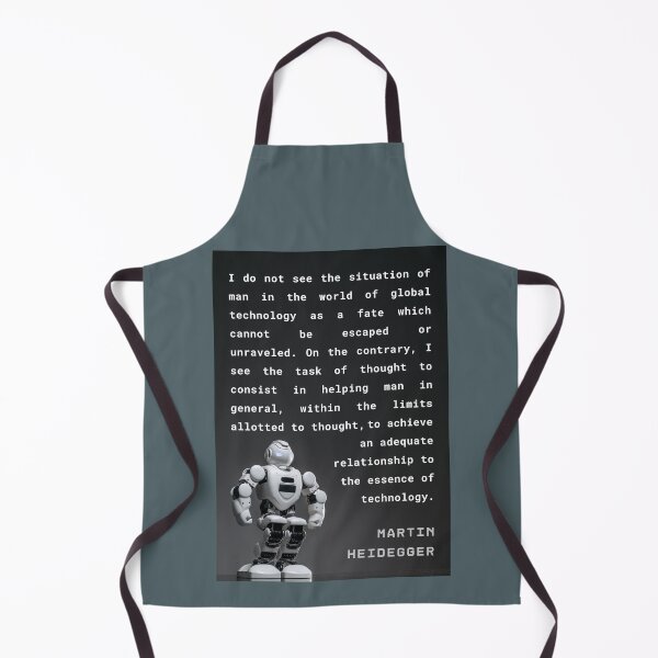 Item preview, Martin Heidegger quote: I do not see the situation of man in the world of global technology as a fate which cannot be escaped or unraveled. designed and sold by artbleed.