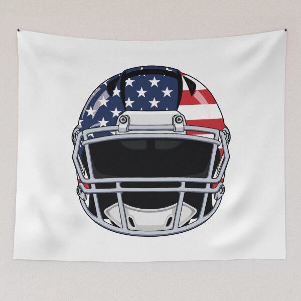 Item preview, American Flag Football Helmet - Gridiron Game Day designed and sold by Marshallamoakohene.