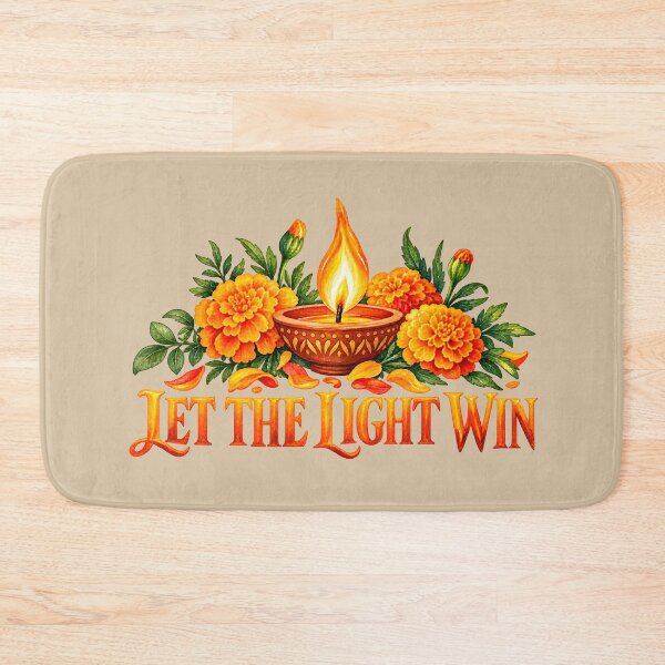Item preview, Let the Light Win Dussehra Diya and Marigold Design designed and sold by VioVibe.