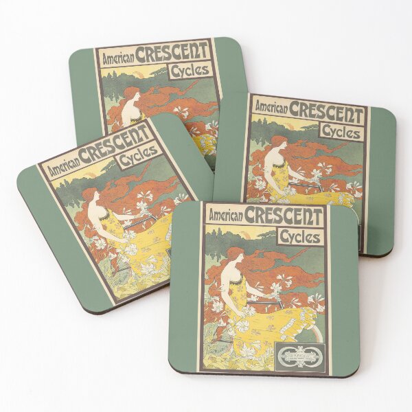 Item preview, Vintage American Crescent Cycles Advertisement designed and sold by Lucy Goosy Art.