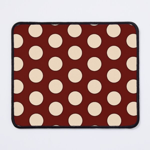 Item preview, Burgundy Cream Polka Dot Pattern designed and sold by ZenithDrip.