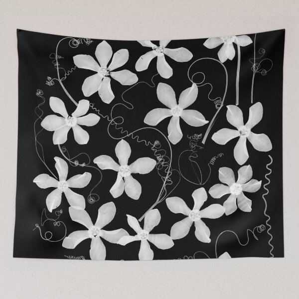 Item preview, Monochrome Cyclamen Pressed Flowers designed and sold by Elżbieta  Kaps.