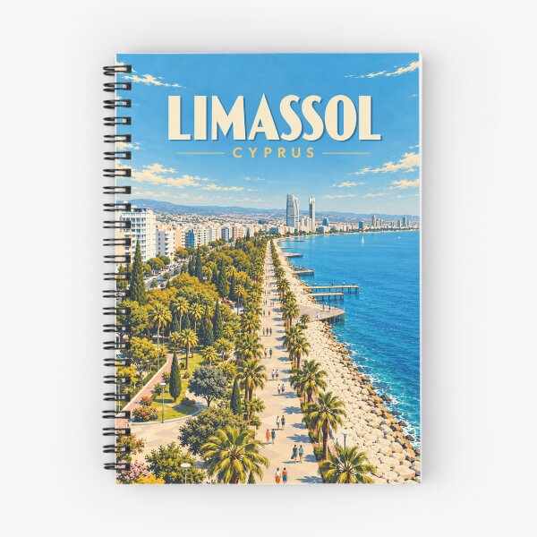 Item preview, Limassol Vintage Cyprus Coastal City Art designed and sold by MichaeIRellov.