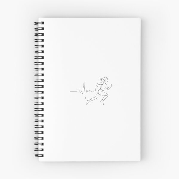 Item preview, Heartbeat Runner Line Art | Minimalist Running Design designed and sold by 1. Stride Supply.
