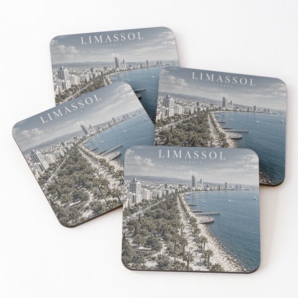 Item preview, Limassol Cinematic Monochrome Coastal Artwork designed and sold by MichaeIRellov.