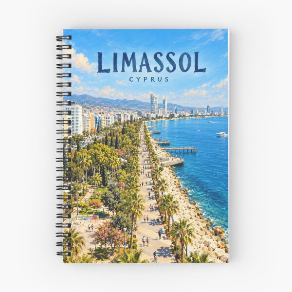 Item preview, Limassol Painterly Cyprus Coastal Impression designed and sold by MichaeIRellov.