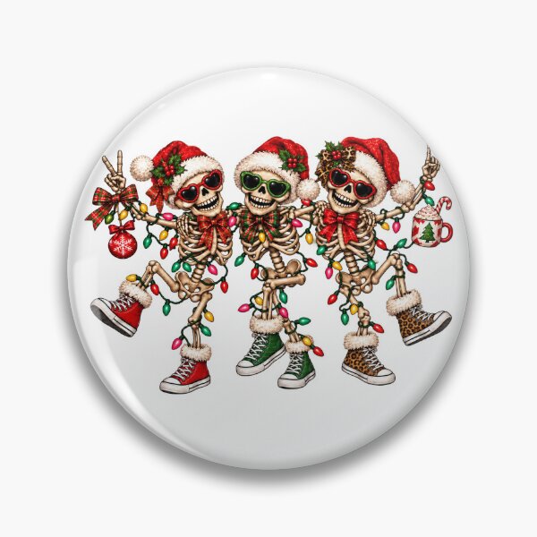 Item preview, Funny Dancing Santa Skeletons Holiday Festive Lights  designed and sold by MiteKangerin.