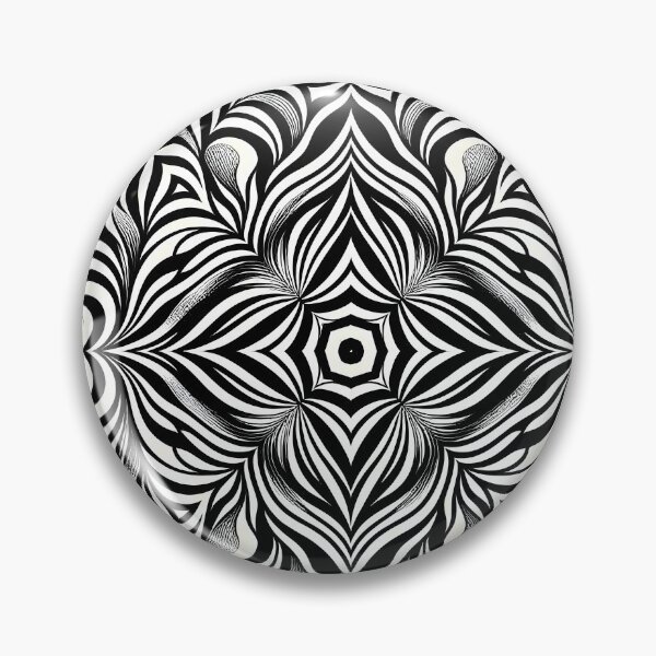 Item preview, Psychedelic Op Art Flower designed and sold by Sybille-Yates.
