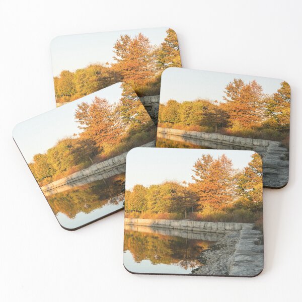 Item preview, Reflecting On Autumn - Gray Rocks Highlighting The Foliage Brilliance designed and sold by Georgia Mizuleva.