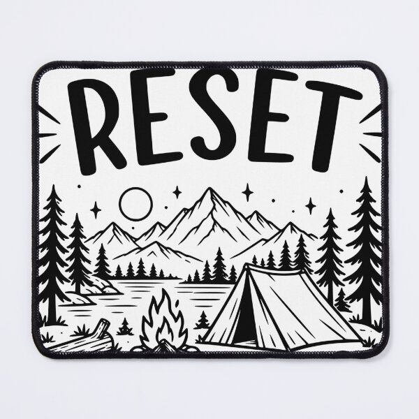 Item preview, Camping Is My Reset, Personalized Camping Lifestyle, Mountain Tent Scene, Outdoor Therapy, Nature Escape designed and sold by TeeVerse27.