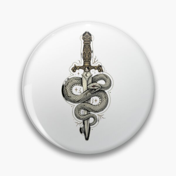 Item preview, Snake Coiled Around Ornate Dagger designed and sold by Lokananta.