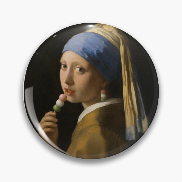 Item preview, Girl with a Dango Earring | Masterpiece Food Parody | Japanese Design designed and sold by JapanMemoir.
