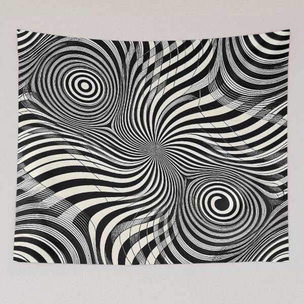 Item preview, Psychedelic Op Art Waves designed and sold by Sybille-Yates.