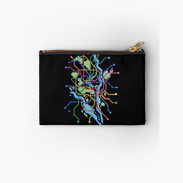 Item preview, Colorful Subway Transit Map Urban Network Design designed and sold by stmpdwrld.