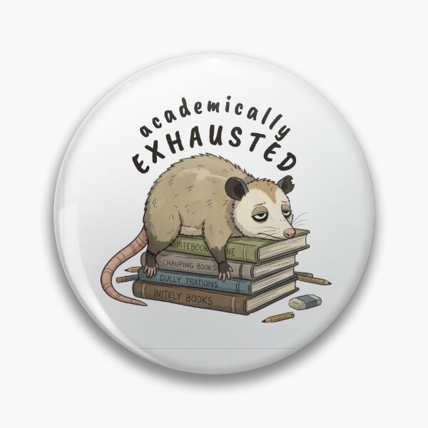 Item preview, Academically Exhausted – University Student Humor designed and sold by ChernotytskaArt.