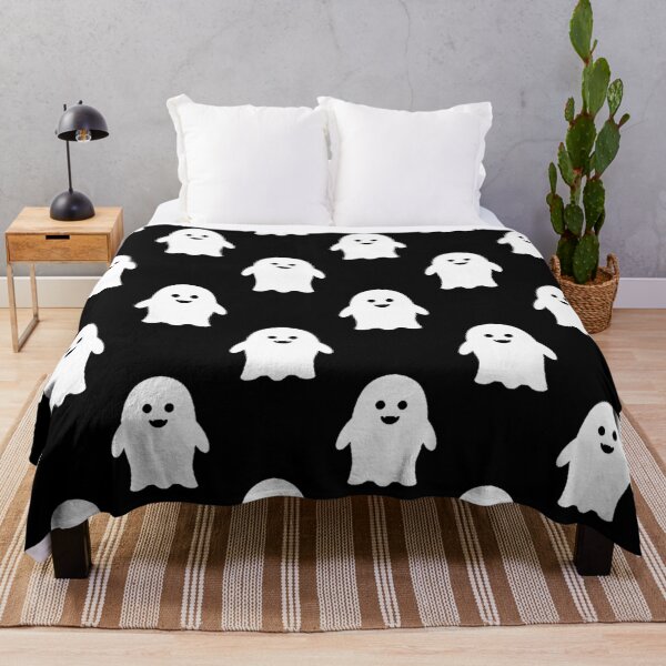 Item preview, Fun Halloween Whimsical Ghosts Pattern On Black Background designed and sold by DEC02.