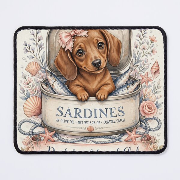 Item preview, Dachshund Social Club Sardines Vintage Coquette designed and sold by ChotipahArt.