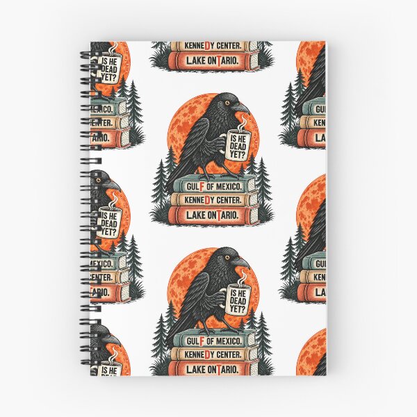 Item preview, Gothic Black Raven On Books Coffee Anti-Trump Is He Dead Yet designed and sold by SEINENGAPPI8.