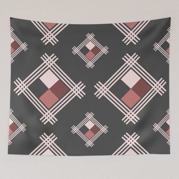 Item preview, Modern Geometric Pink Plaid Seamless Pattern designed and sold by Kpss2564.