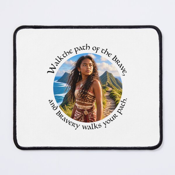 Item preview,  Polynesian Courage Proverb - Walk the path of the brave | Pacific Art designed and sold by ShakaLife.org.
