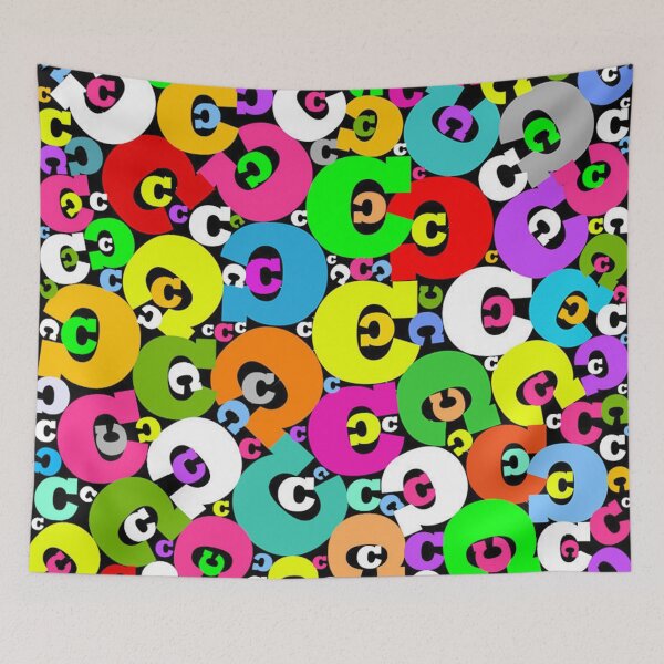 Item preview, Colorful Letter C - Pattern design  designed and sold by Shirley cute art .