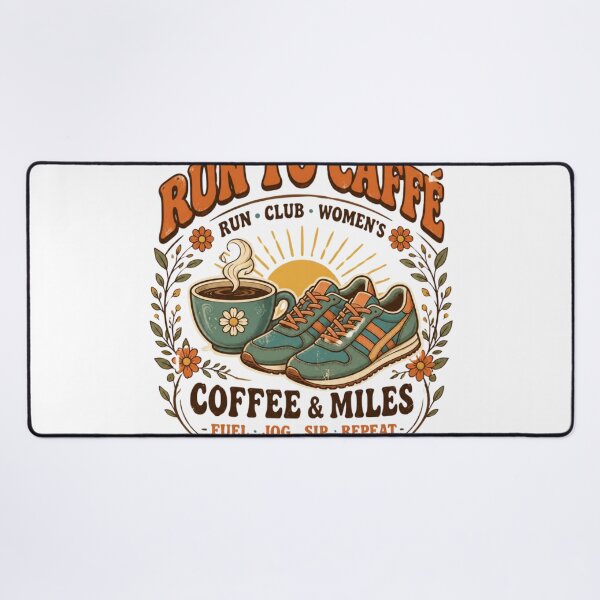 Item preview, Run To Caffe Coffee And Miles Run Club Womens designed and sold by ChotipahArt.