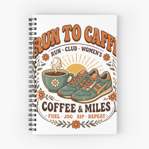 Item preview, Run To Caffe Coffee And Miles Run Club Womens designed and sold by ChotipahArt.