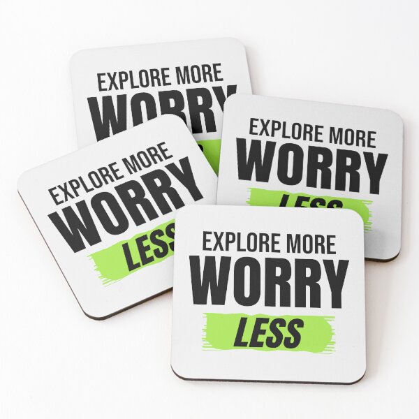 Item preview, Explore More Worry Less Travel Quote designed and sold by Mrali9914.