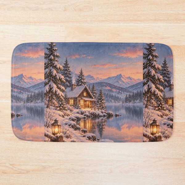 Item preview, Winter wonderland lake designed and sold by RobertMartinArt.