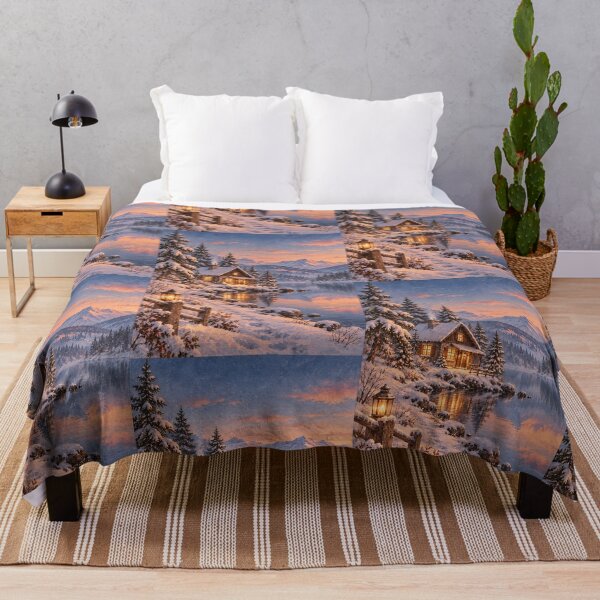 Item preview, Winter wonderland lake designed and sold by RobertMartinArt.