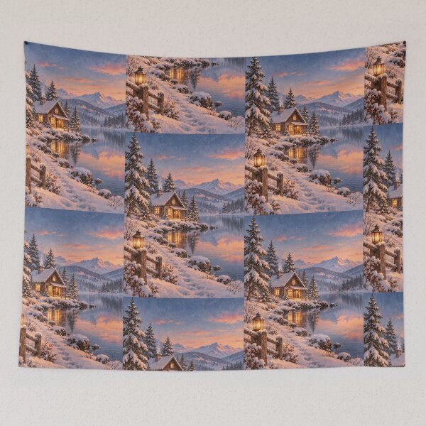 Item preview, Winter wonderland lake designed and sold by RobertMartinArt.