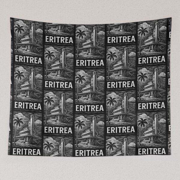 Item preview, Eritrea Linocut Style  designed and sold by Thistle-TShop.