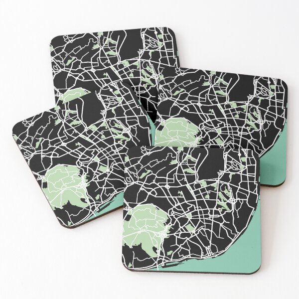 Item preview, Lisbon Map Portugal City Travel Souvenir designed and sold by MapsByLeo.