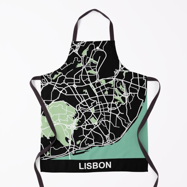 Item preview, Lisbon Map Portugal City Travel Souvenir designed and sold by MapsByLeo.