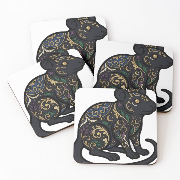 Item preview, Witchy Rat Emblem - Witch Aesthetic Gothic Art designed and sold by IllumeInk.