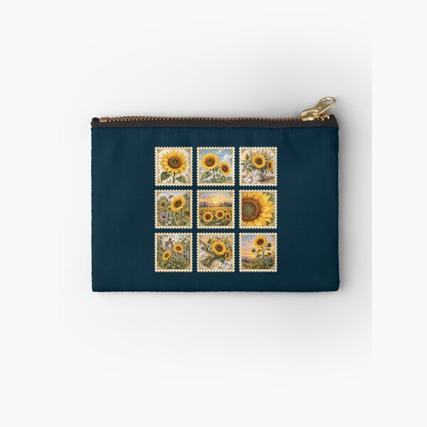 Item preview, Golden Sunflower Stamps designed and sold by naragonkanok.