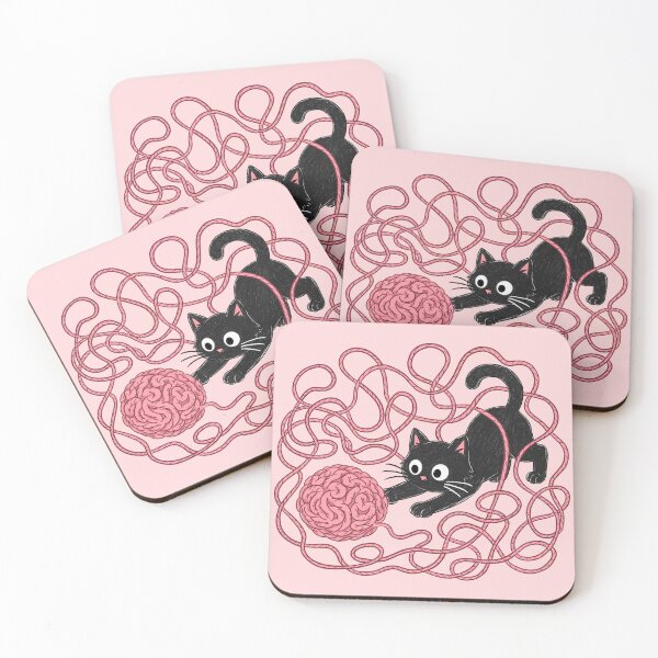Item preview, Kitten Chasing Wool designed and sold by Dani Moffet.
